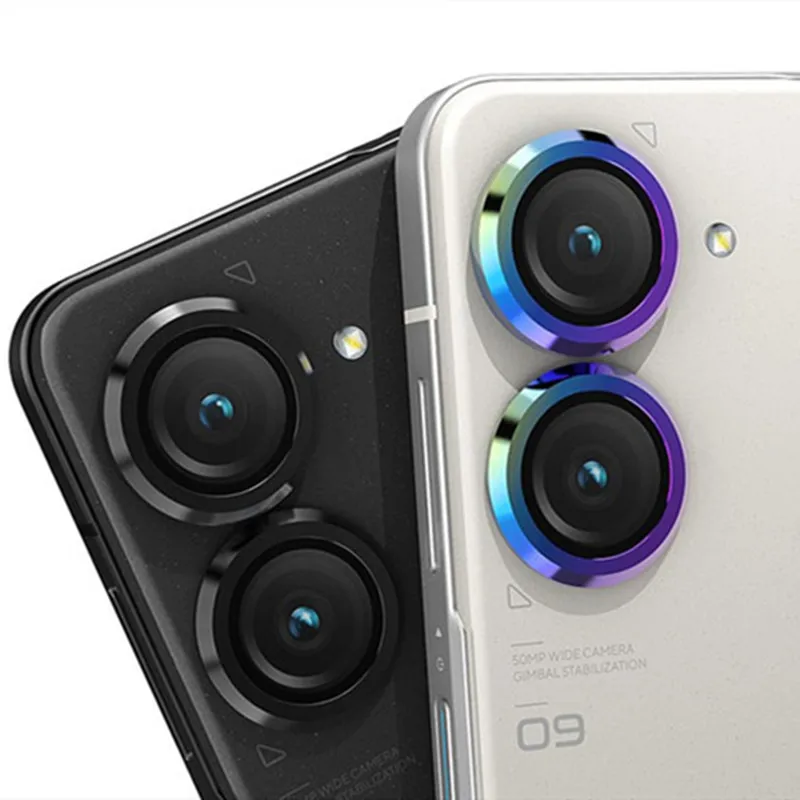 Zenfone10 5G Case Aluminium Alloy Ring Camera Protector Cover For Asus Zenfone 10 5G AI2302 5.92" Back Lens Tempered Glass Film