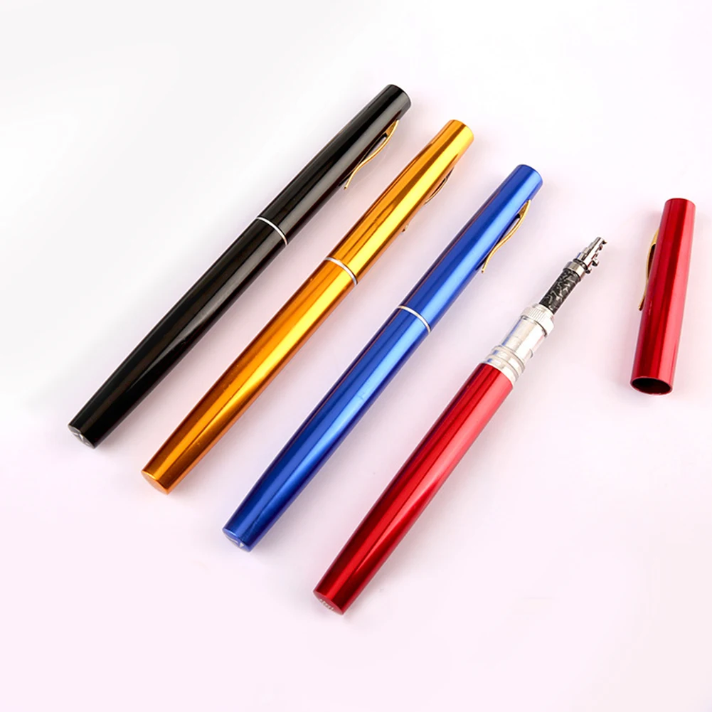 Mini Pocket Fishing Pen Portable Telescopic Fishing Rod For Raft Boat Bridge River Lake Sea Saltwater Freshwater Fishing