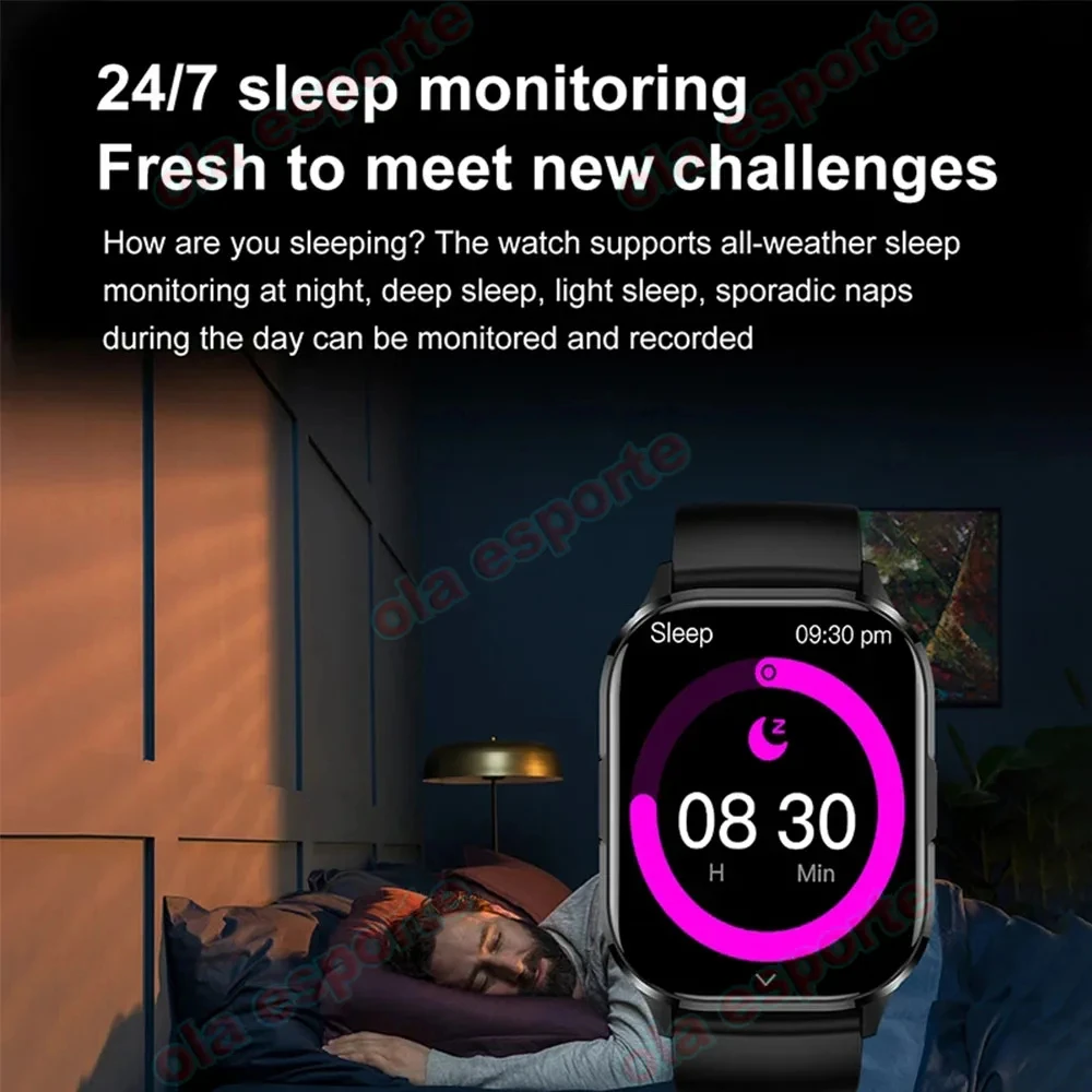 New Smartwatch Men Women Bluetooth Call Always Show Time Heart Rate GPS Tracker Smartwatch For IOS Android PK Hello Watch 3 Plus