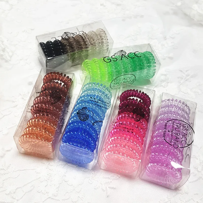 9pcs Hair Accessories Para El Cabello Scrunchies Cheveux For Women Rubber Elastic Bands Ponytail Borracha Diademas