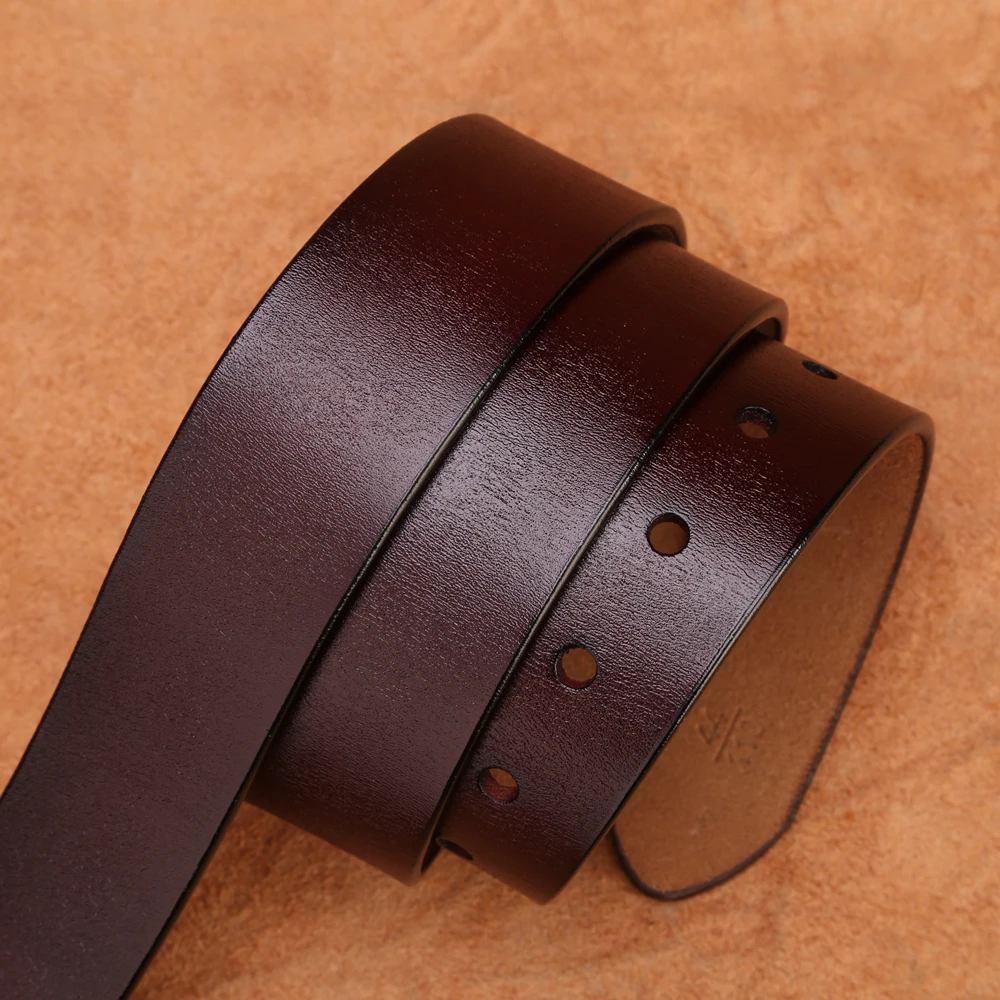 BISON DENIM Men 2025 Belt For new Men Cowskin Genuine Leather Personality Men belt Buckle Quality Male Brown Strap Vintage Jeans N71223