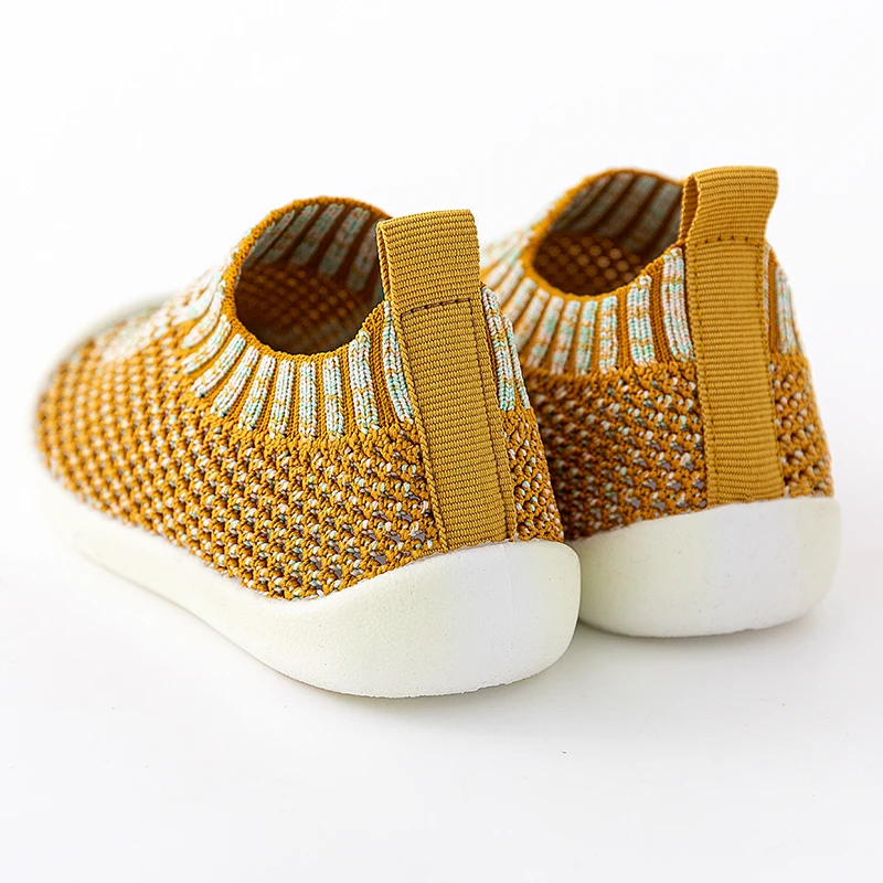 Spring Summer Baby First Walker Mesh Knitted Infant Toddler Shoes Non-Skid Bottom Kids 0-3T Girls Boys Slip-On Casual Sneakers