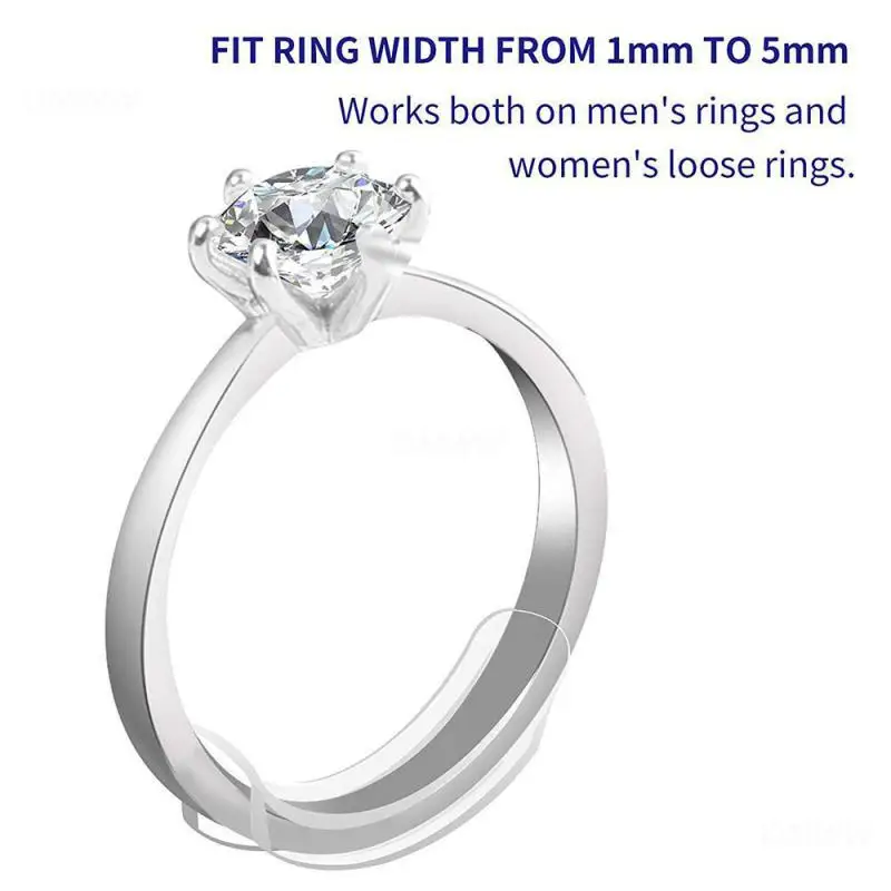 1/3/5SETS Reducing Ring Adjusting Pad Easy To Use Durable Ring Size Adjusters For Wide Rings Silicone Ring Adjusters