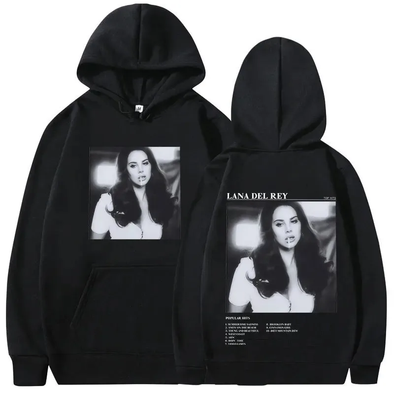 Music Album Print Men Hoodies Singer Lana Del Rey Ultraviolence Women Hip Hop Vintage Sweatshirts Oversized Streetwear Unisex
