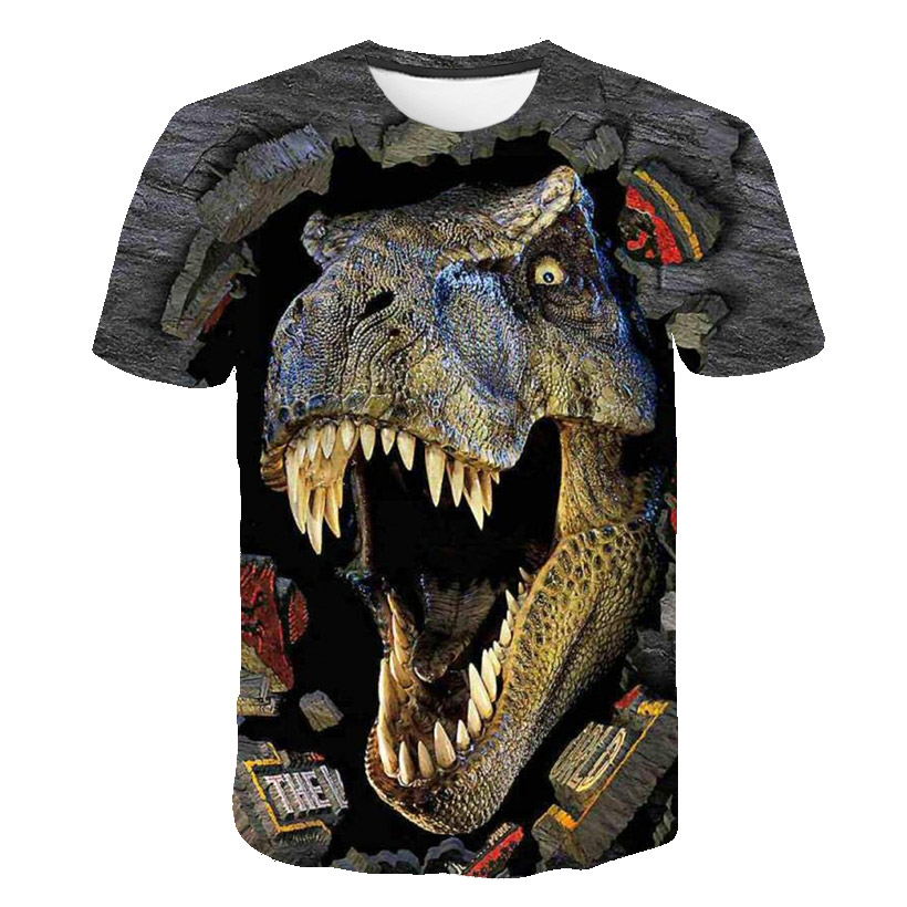 Kids Boys T-shirt new Cool Jurassic World Dinosaur T Shirt Boy Clothes Summer Short Sleeve Tee 2025 Shirts Children Clothing Girls Tops