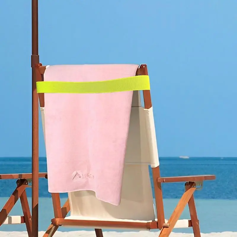 Towel Bands new Chair Clips Silicone Towel Straps Holder For Vacation Beach Essential Towel Clips For Camping Carnival 2025 Cruise Beach
