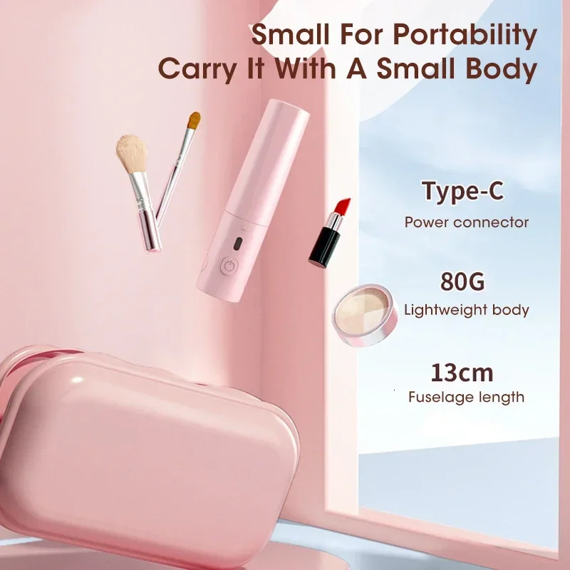 Hair Straightener Curler Comb Mini USB Plug In Antiscald Portable Wireless Brush For Home Travel Women 240315