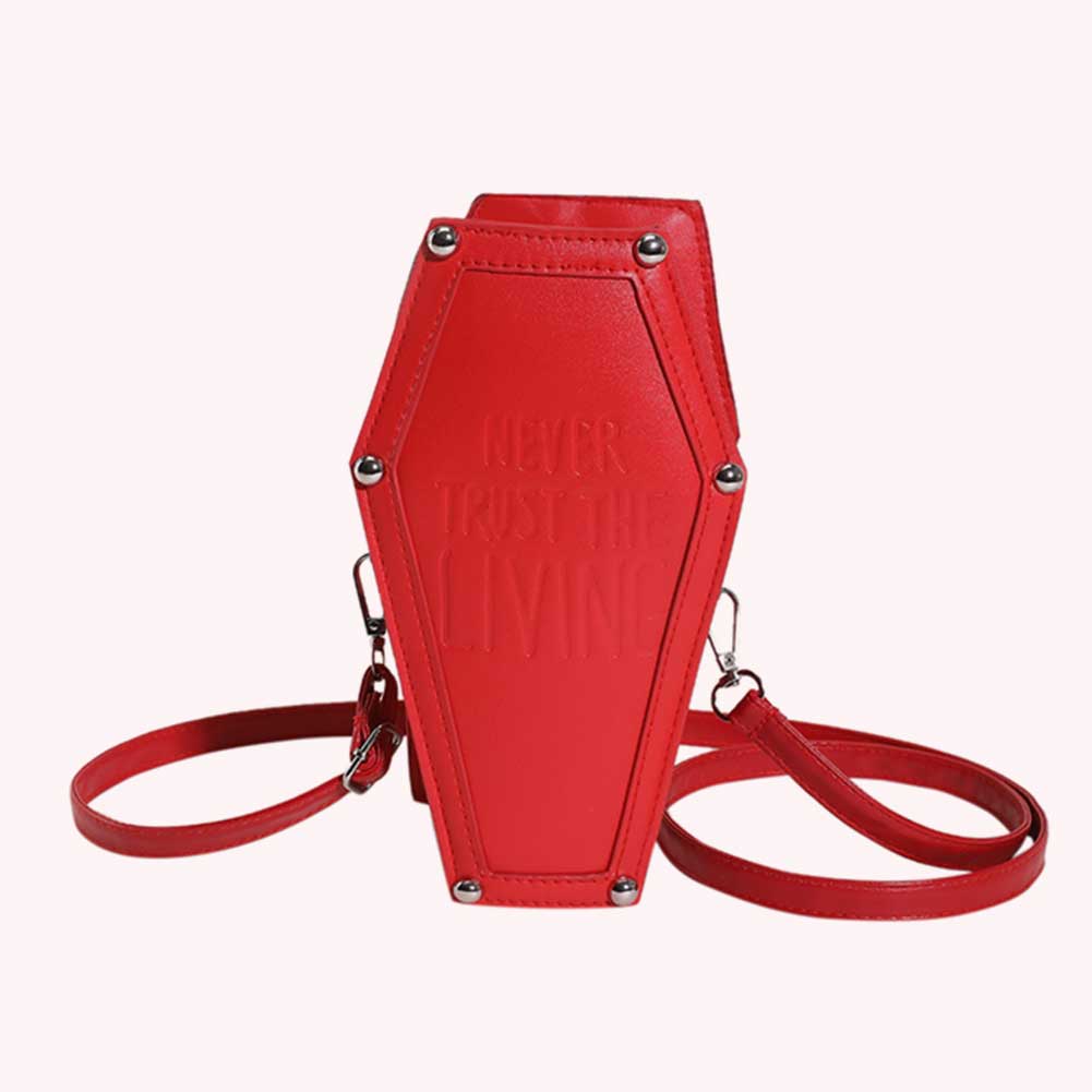 Women Crossbody Bag Large Capacity PU Shoulder Bag Coffin Shape Handbag Underarm Bag for Office Travel Make Up Cosmetic Bag