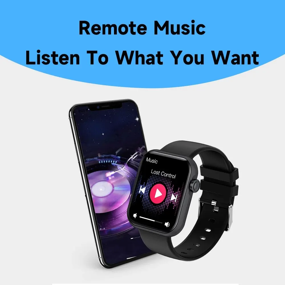 Smartwatch New 1.83Inch TFT Voice Calling Smartwatch for Men Women Health Monitoring Step Count Sports Watch for Android IOS smile