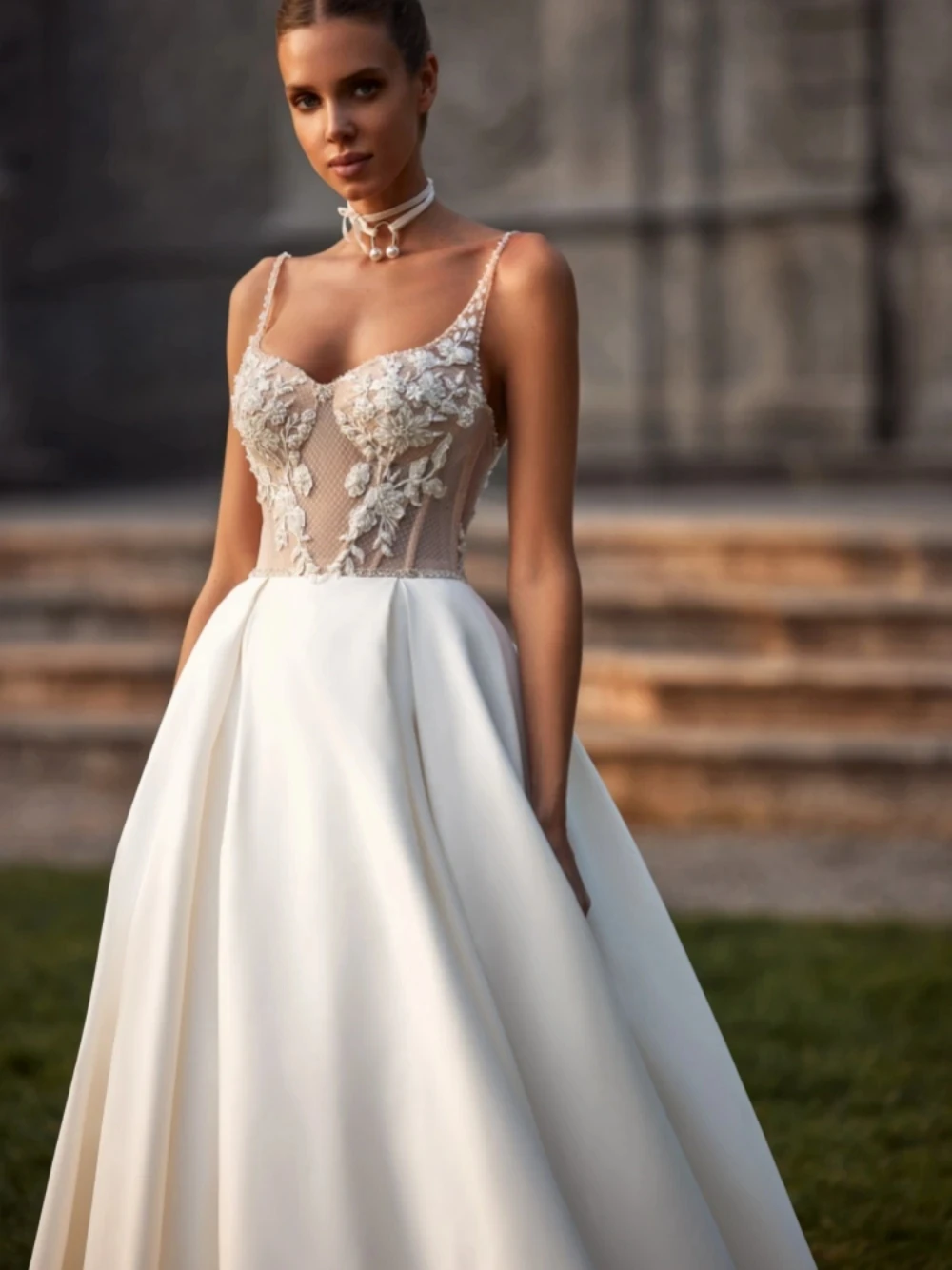 Vintage Classic Wedding Dresses Sweetheart Bridal Gowns Lace Appliques new A-Line Satin Robes For Formal Party 2025 Vestidos De Novia