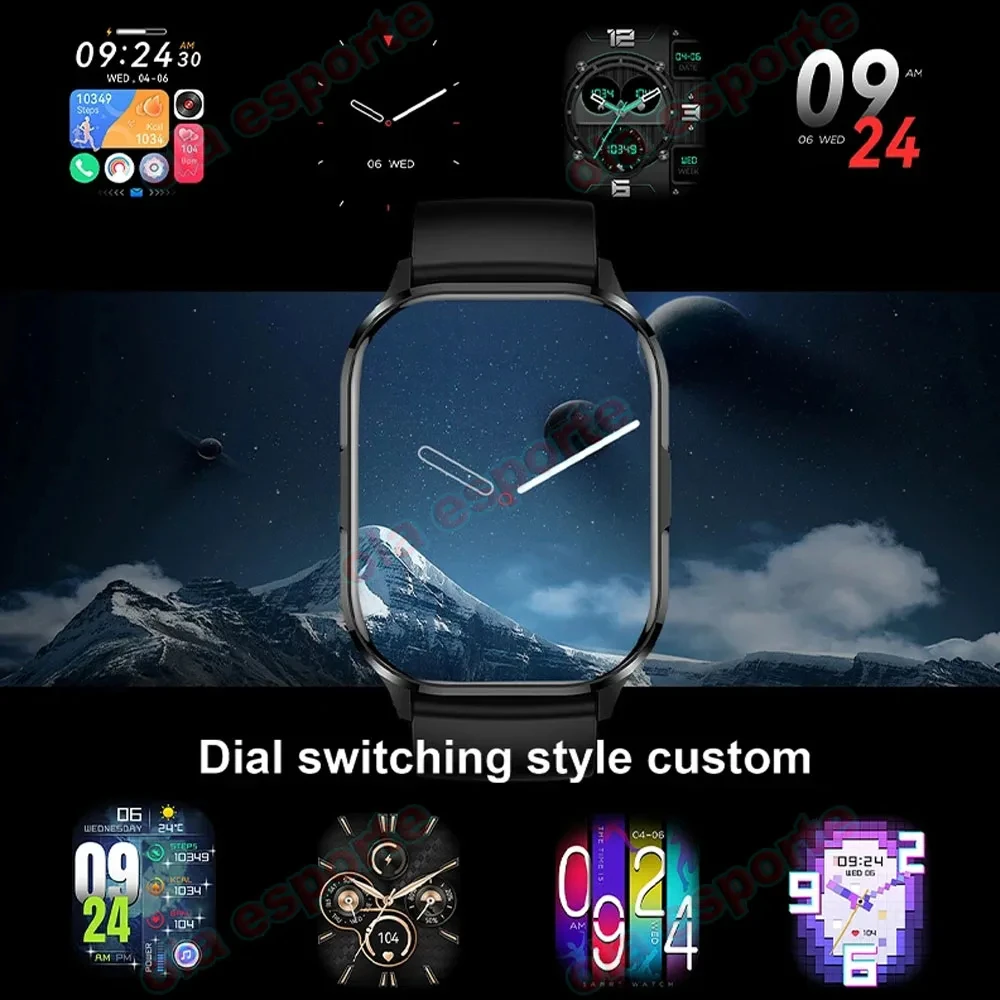 New Smartwatch Men Women Bluetooth Call Always Show Time Heart Rate GPS Tracker Smartwatch For IOS Android PK Hello Watch 3 Plus