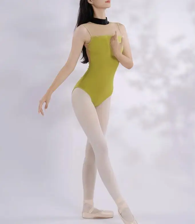 Ballet Leotards Vest Adult 2024 New Arrival Elegant Practice Ballet Dancing Wear Women Gymnastics Leotard Dance Coverall