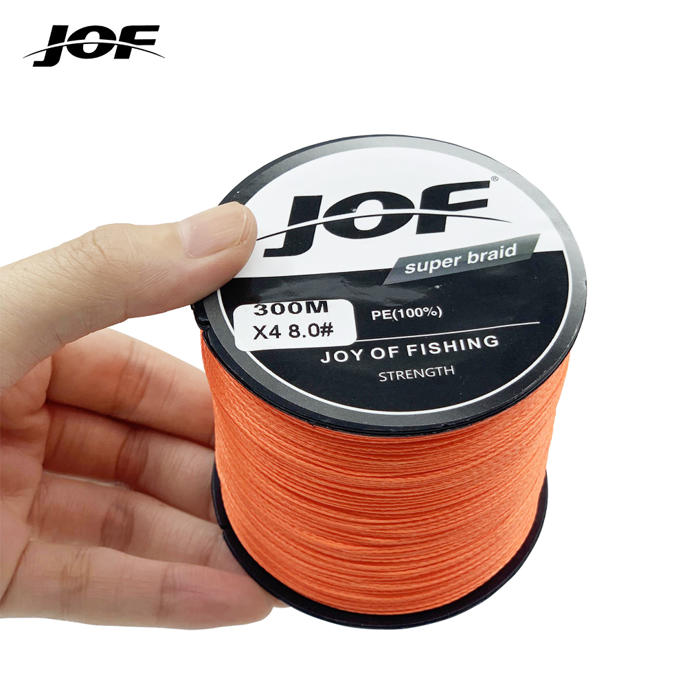 JOF Pesca 4 Strands new Braided PE Fishing Line 300M Fly Wire Multifilament Carp Wire Japan Multicolor Tool 2025 Sea Line Super Strong