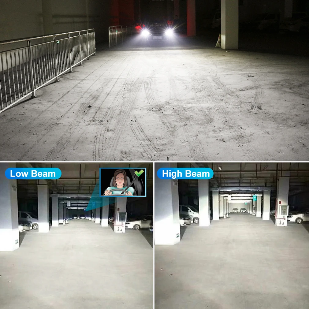 OLLO D1S LED Headlights D3S D2S D4S D5S D1R D2R D3R Turbo LED Bulbs 780000LM CSP Chip 6000K Plug&Play With Canbus 12V HID TO LED