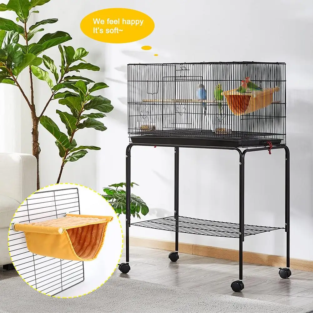 Pet Hanging Hammock Warm Nest Bed Removable 2025 Washable Parrot Bird Cage Perch For new Parrot Hamster House Accessories