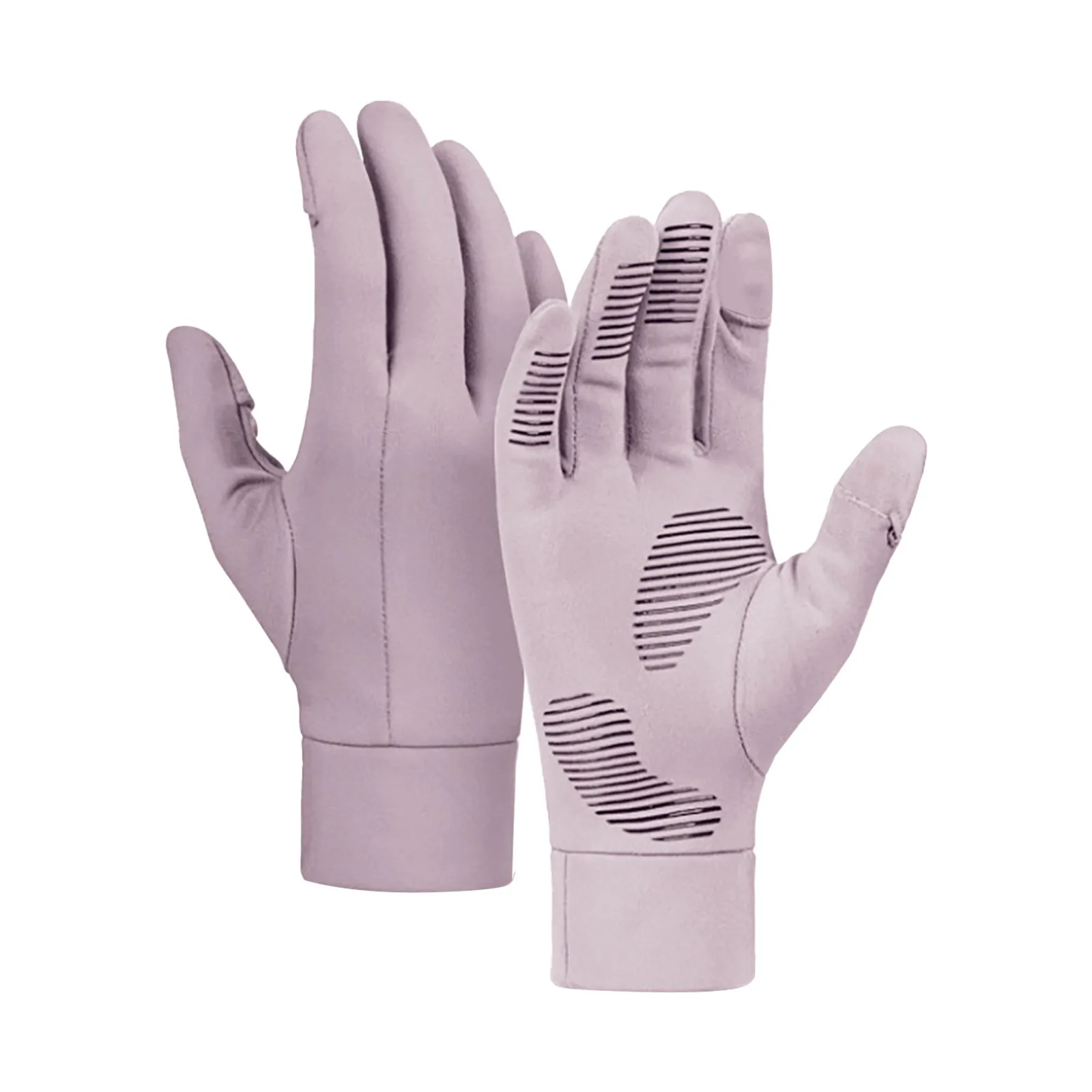 Winter Running Gloves Screen Lightweight Thermal Warm Mittens Fleece Cold Weather Thin Glove Black Outdoor Men Women For Work
