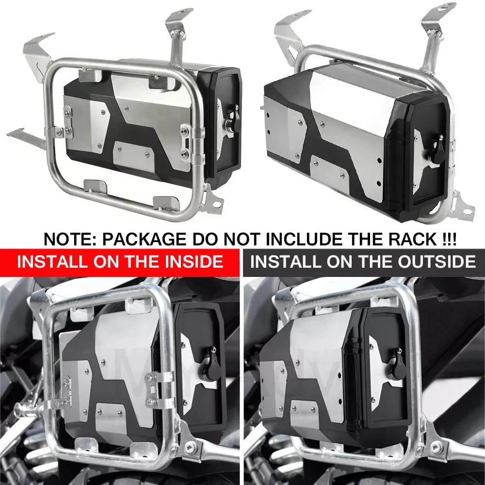 For BMW R1200GS F750GS R 1200 GS LC R1250GS 2004-2023 Decorative Aluminum Box Toolbox 4.2 Liters Tool Box Left Side Bracket