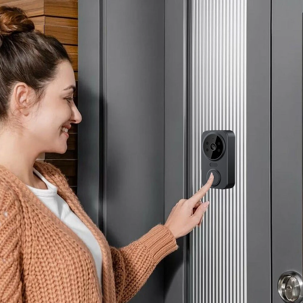 Door Eye Camera 2.4G WiFi Automatic Sensing Digital Door Viewer 4.3 Inch IPS Screen Smart Video Doorbell Camera Two-Way Intercom