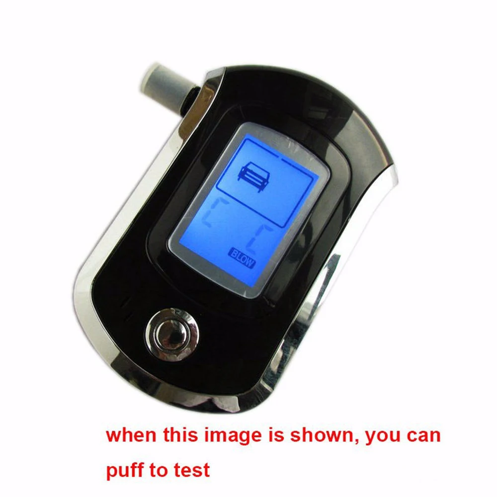 Professional Digital Breath Alcohol Tester Breathalyzer AT6000 alcohol breath tester alcohol detector Dropshipping