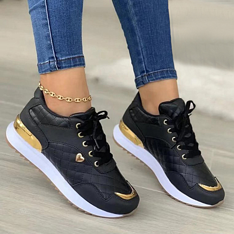 2022 Women Sneakers Mesh Patchwork Lace Up Ladies Flats Outdoor Running Walking Shoes Comfortable Breathable Female Footwear