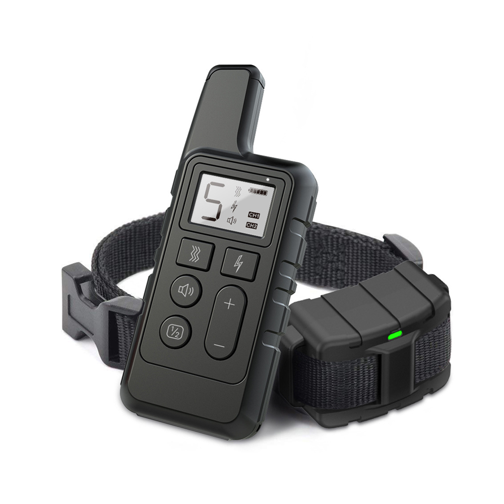 1PC Dog Training Collar/Portable Remote Control Electric Bark Stopper Waterproof Pet Training Device With Beep Shock