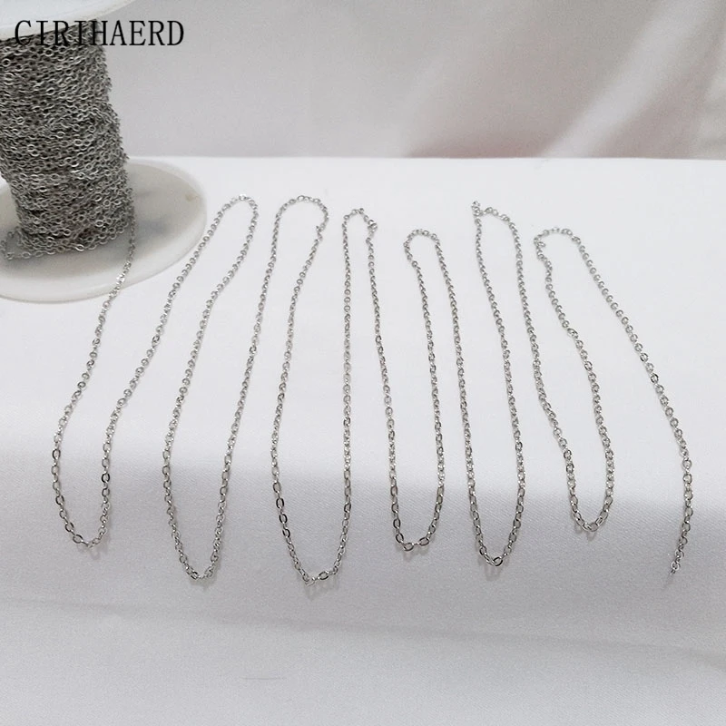 mm Thin Chain K Gold Plated Women Jewelry Chains For DIY Necklace Bracelet Making Supplies Accessories