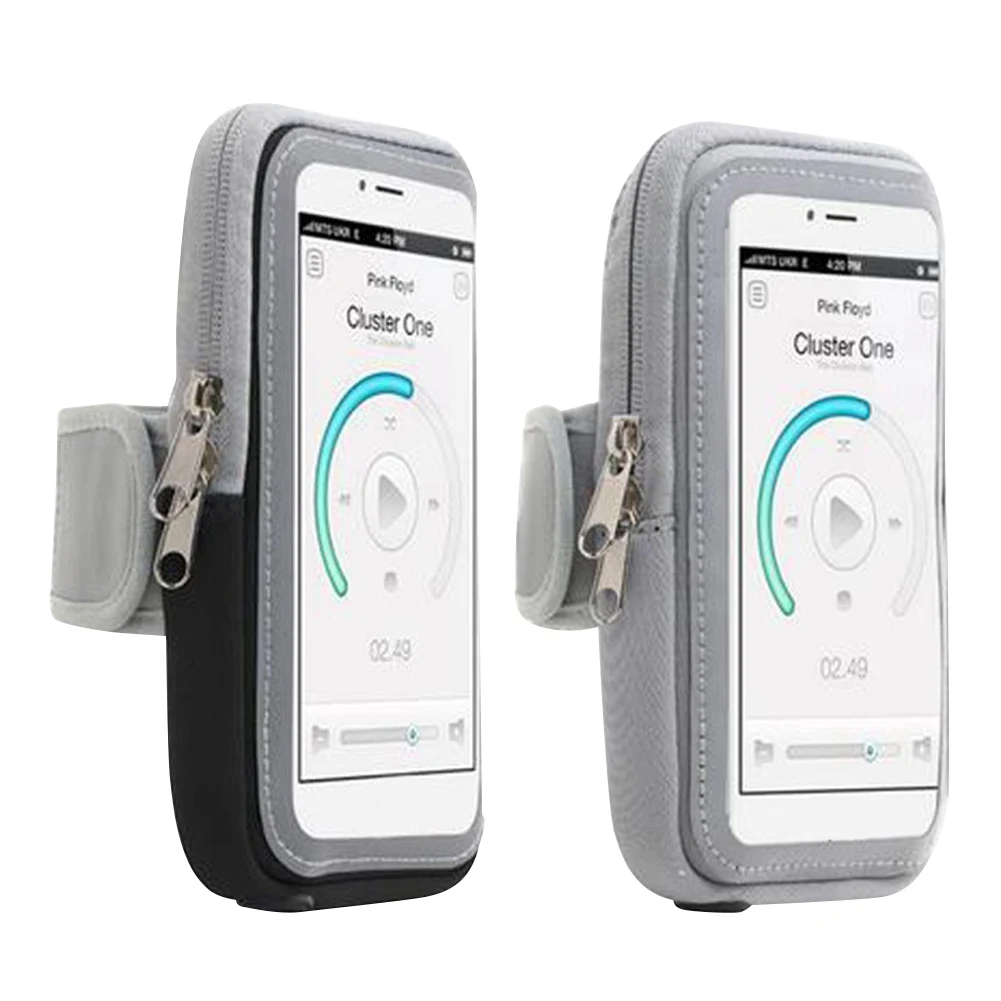 Sports Phone Waterproof Arm Holder Bag Touch Screen Men Women Outdoor Universal Running Jogging Arm Case Mobile Cell Pouch Bags smile