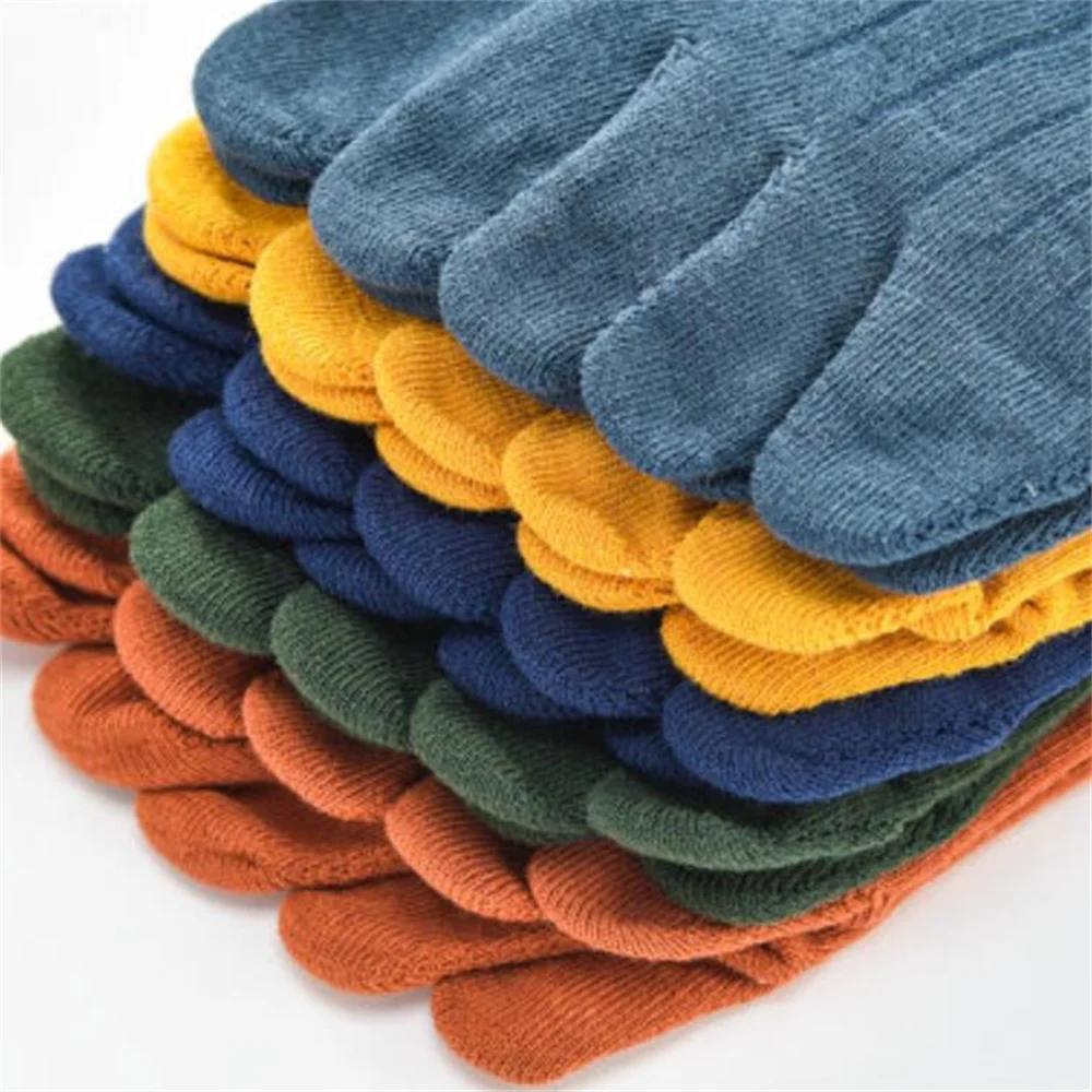 Pairs Colorful Five Fingers Socks Anti Slip Men Women Slipper Toe Sweat absorbing Boat Ankle Short 5
