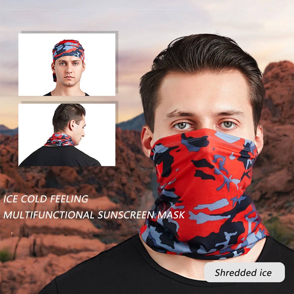 Sports Scarf Bandana Balaclava Neck Warmer Cycling Hiking Tube Face Head Wrap Cover Riding Headband Motorcycle Face Mask Camping