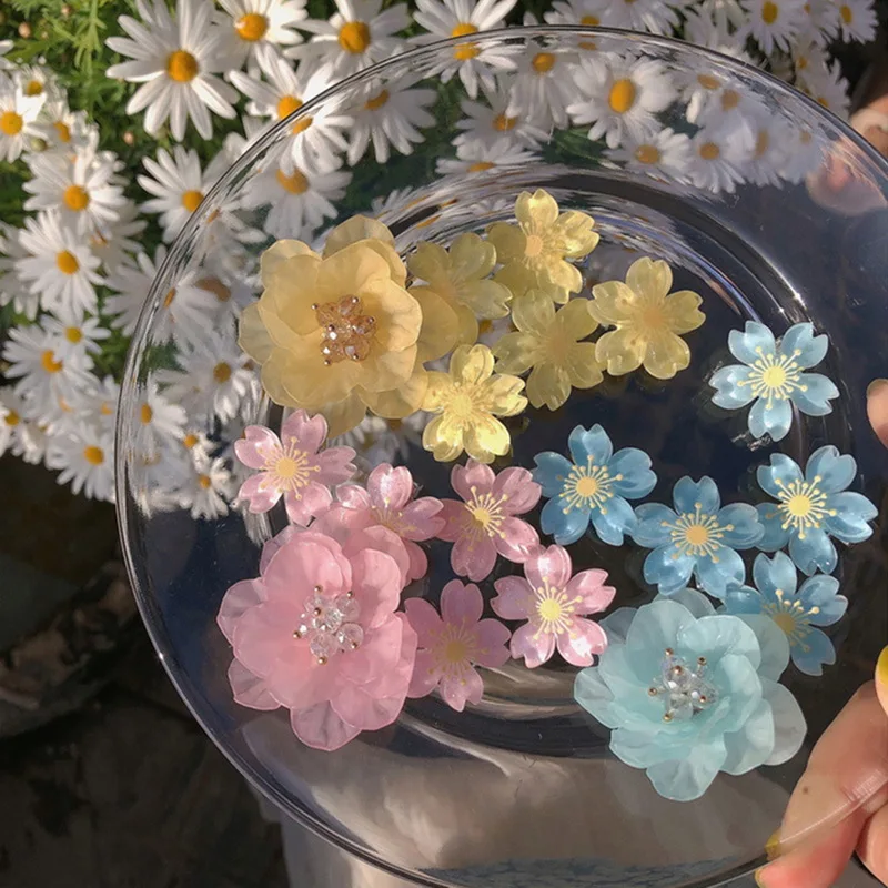 Cherry Blossom Hair Clip Mini Hairpin Girl s Grab Children Small Headwear Side Cute Womens Accessories
