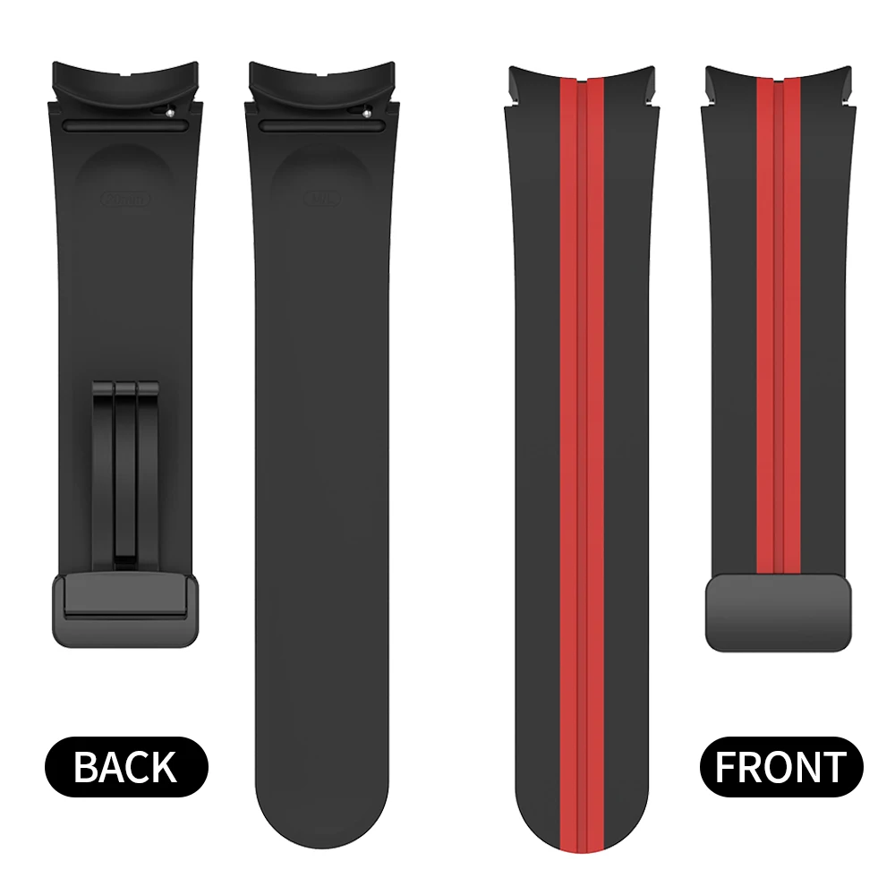 Case+Band for Samsung Galaxy Watch 5pro 45mm PC Hollow Frame Cover for Galaxy Watch 4/5 40mm 44mm Magnetic Buckle Silicone Strap