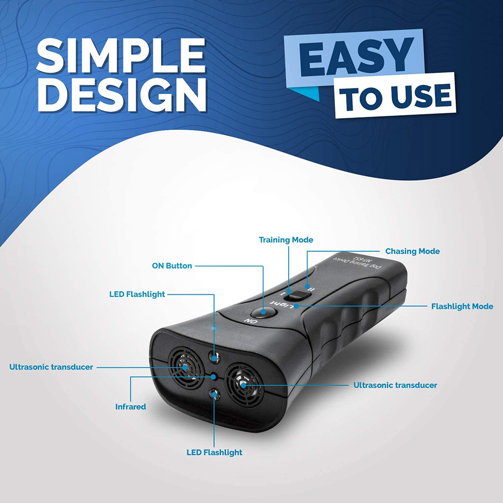 Dog Repeller for Aggressive Dog Ultrasonic Ultra Power Dog Repellents Anti Bark Training Device Pet Dog Bark Deterrent Training