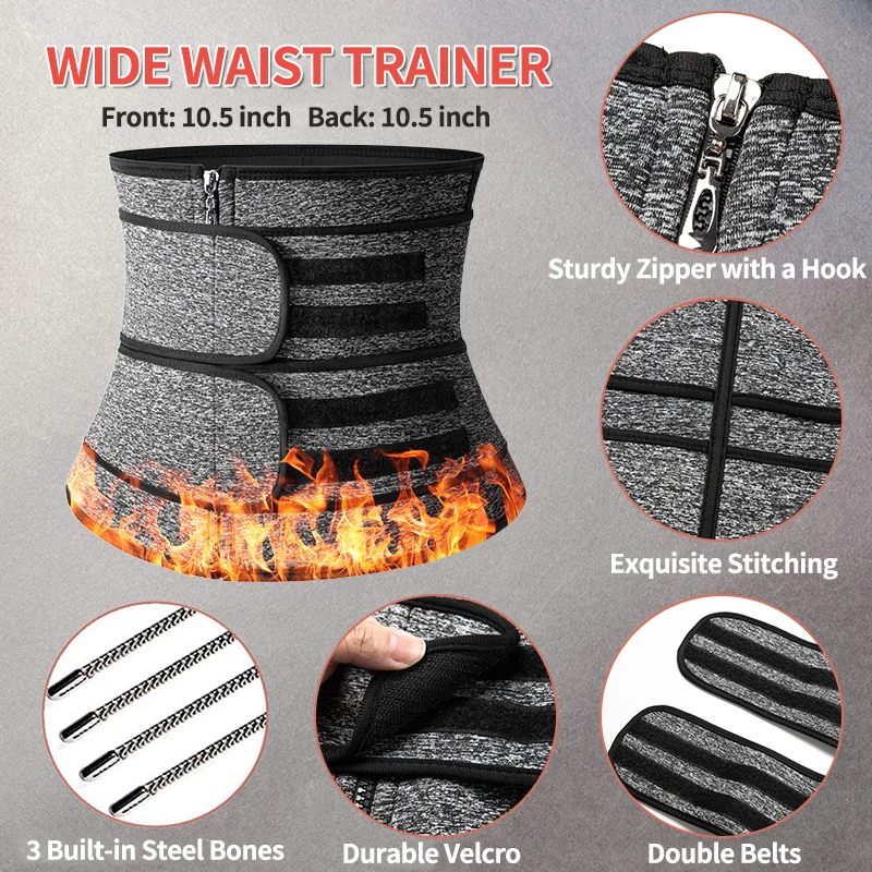 Men Waist Trainer Shaper Back Support Slimming Lumbar Belt Corset Gym Accessories Abdominal Binder Waist Cincher faja Shapewear