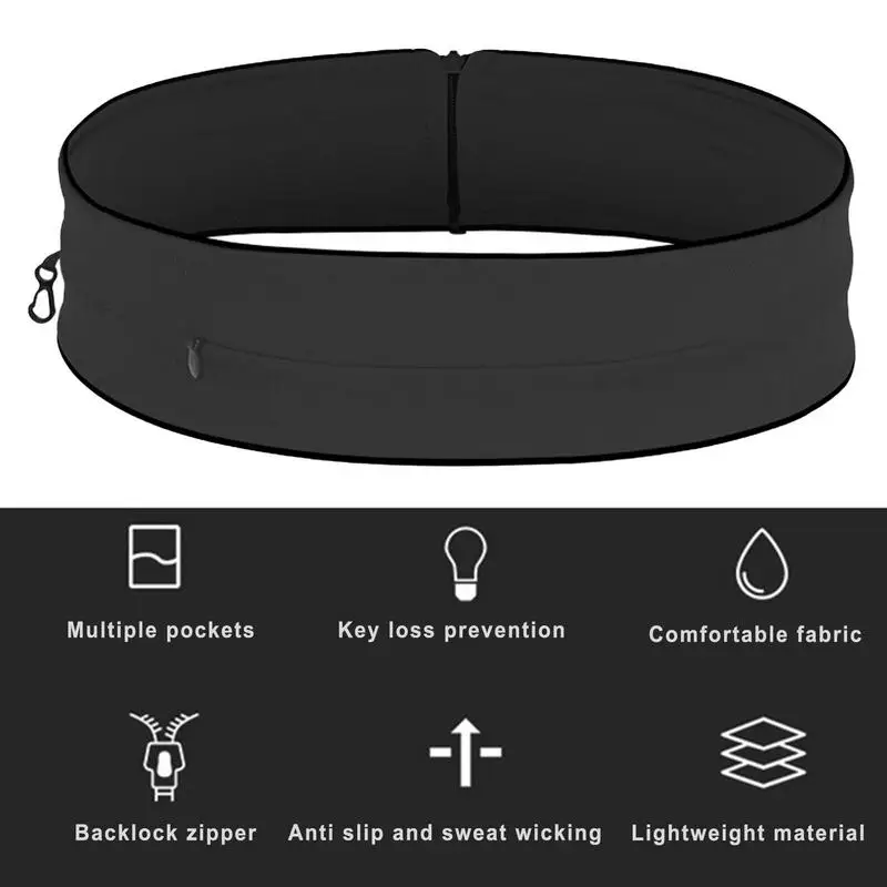 Running Belt Running Waist Belt Phone Belt Hands Free Multi-Pocket Waistpacks For Sports Travel Gym Jogging Sport Outdoor