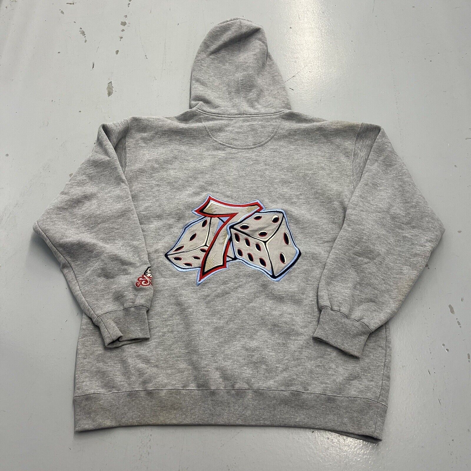 JNCO Hoodie Y2K Pullover Sweatshirt Mens Harajuku Hip Hop Lucky 7 Graphic Embroidery Oversized Hoodie New Gothic Hoodie Clothing