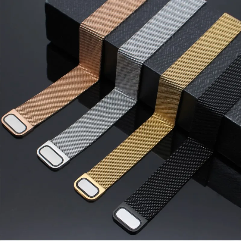 20mm 22mm Milanese band For Amazfit GTS/GTR-4-3-2-2e-Mini-Pro/stratos 3-2 Metal Loop Bracelet huawei/Amazfit bip-U-S-3-Pro strap