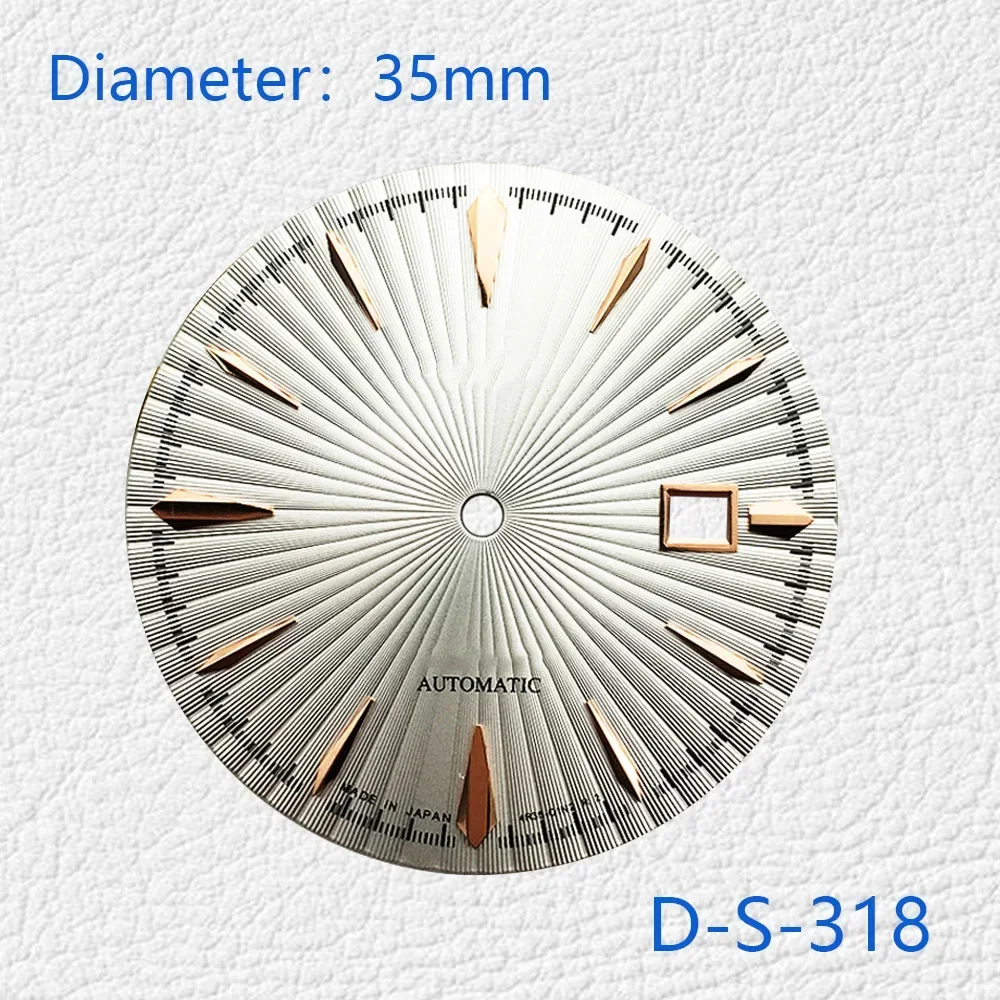 Aksesori jam tangan Dial seri 35mm untuk NH35 NH36 gerakan otomatis dengan yang dapat disesuaikan