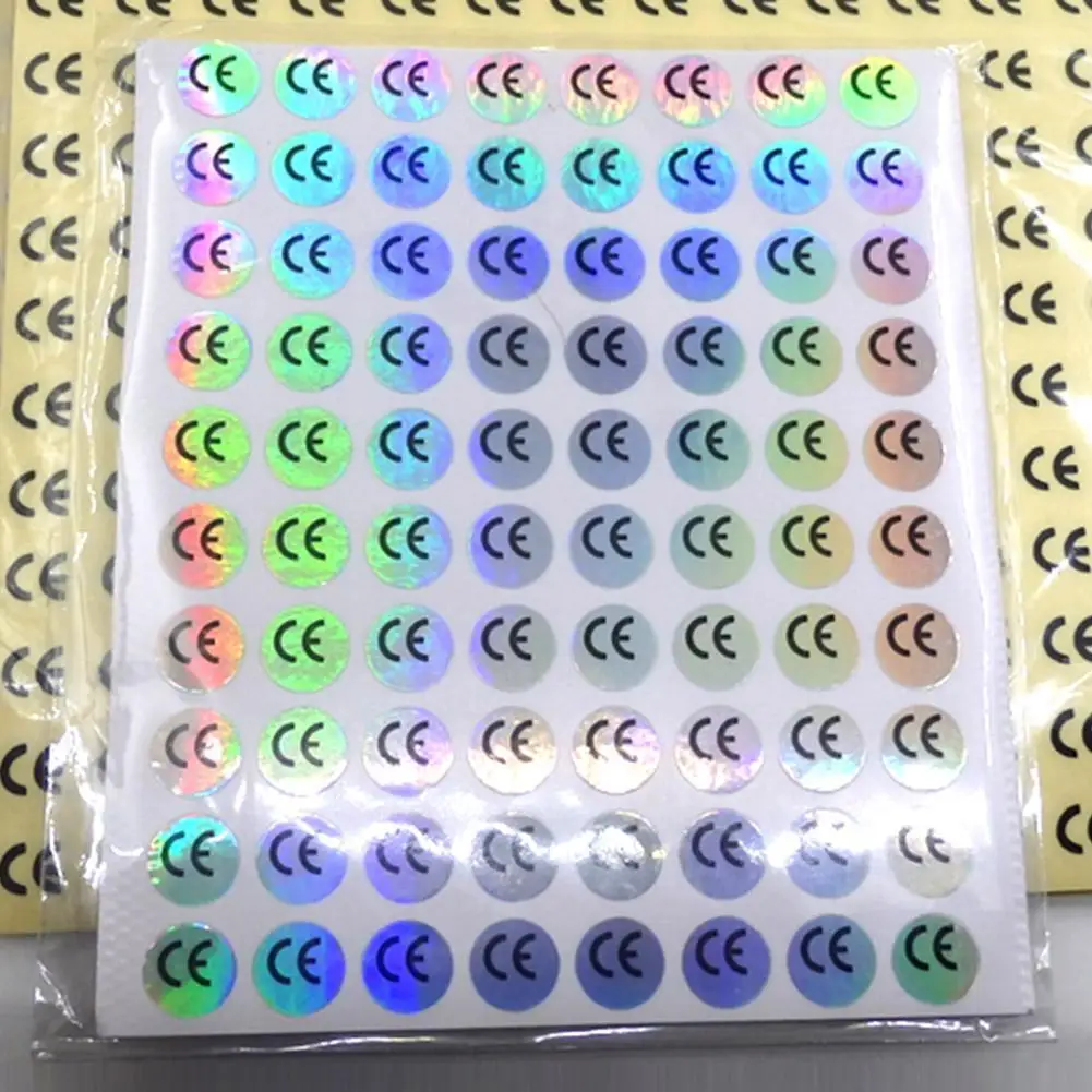 Hologram Sticker Stickers 80 CE Certificated Label Sticker Diameter 10*10Mm ddmysmile Cool Gradient Colors Waterproof For Electronic Smile 10*10Mm