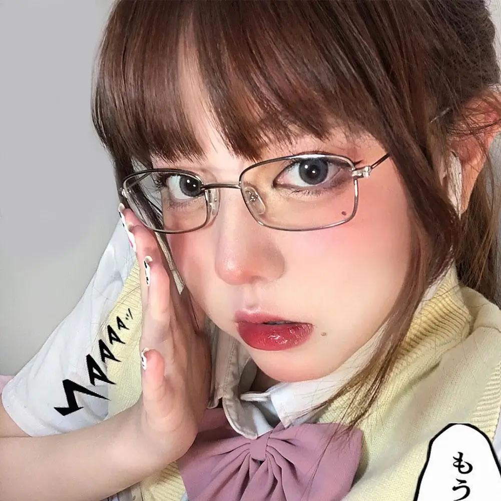 Small Square Alloy Frame Glasses Retro Reading Glasses Anti Blue Light Presbyopic Glasses Women Men Metal Clear Lens Glasses