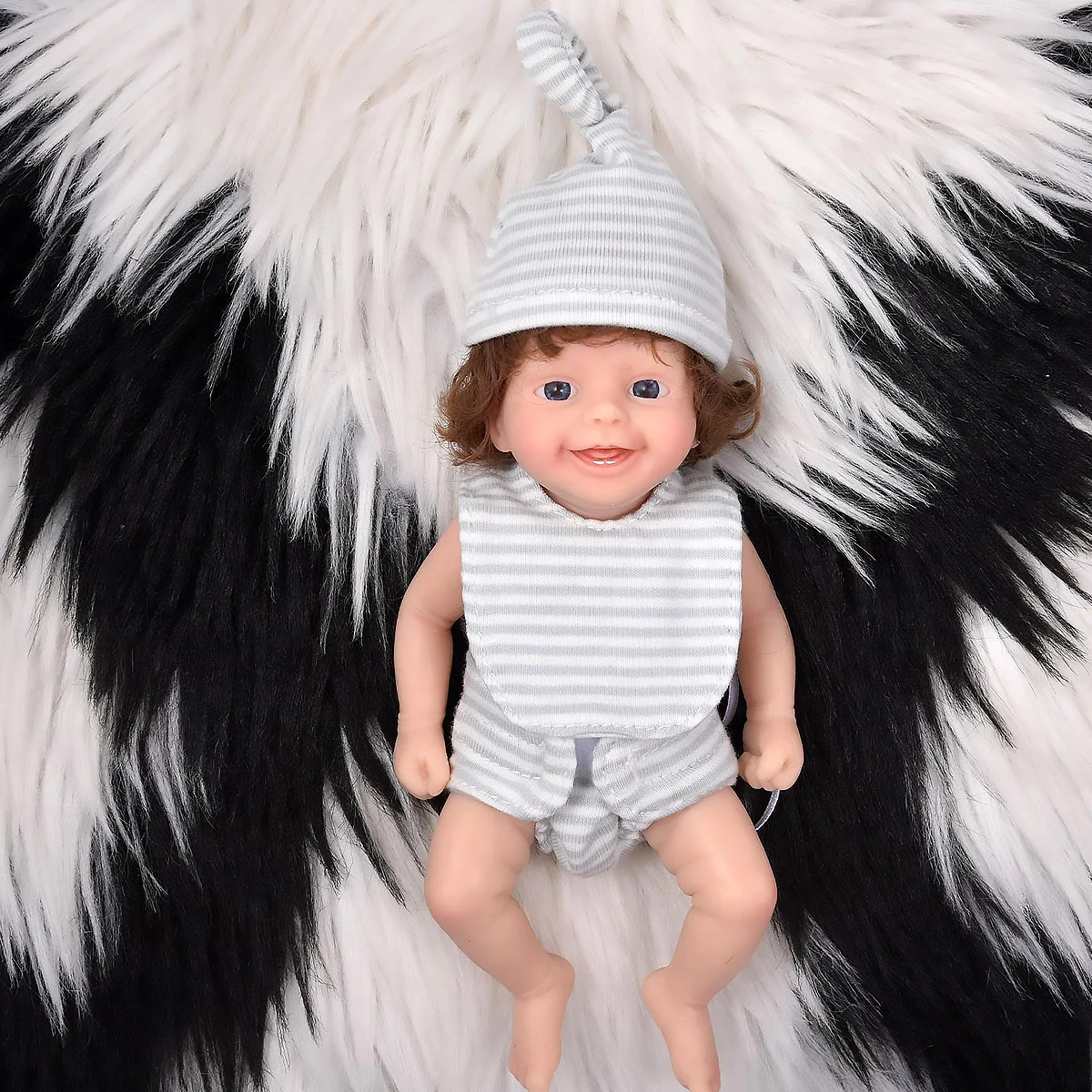 7inch Mini Silicone Reborn Dolls new 2025 Realistic Newborn Baby Dolls With Feeding and Clothes Accessories Full Body Silicone Baby Doll