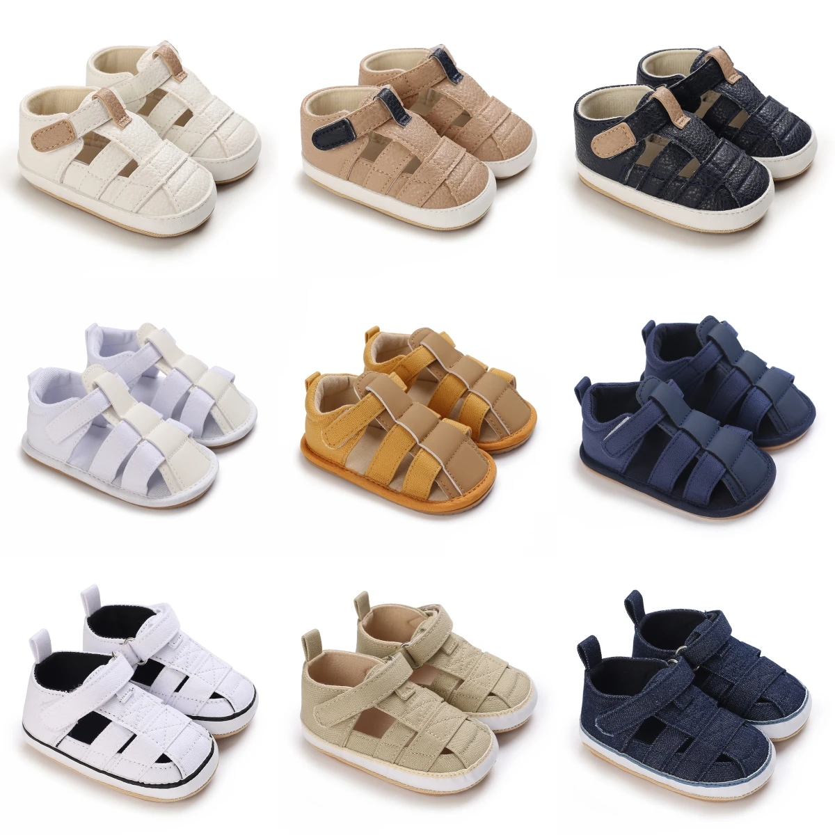 0-18M Newborn Baby Shoes Boys new and Girls Summer Sandals Soft Rubber Sole Anti slip Baby First Step 2025 Walking Shoes Baby Sandals