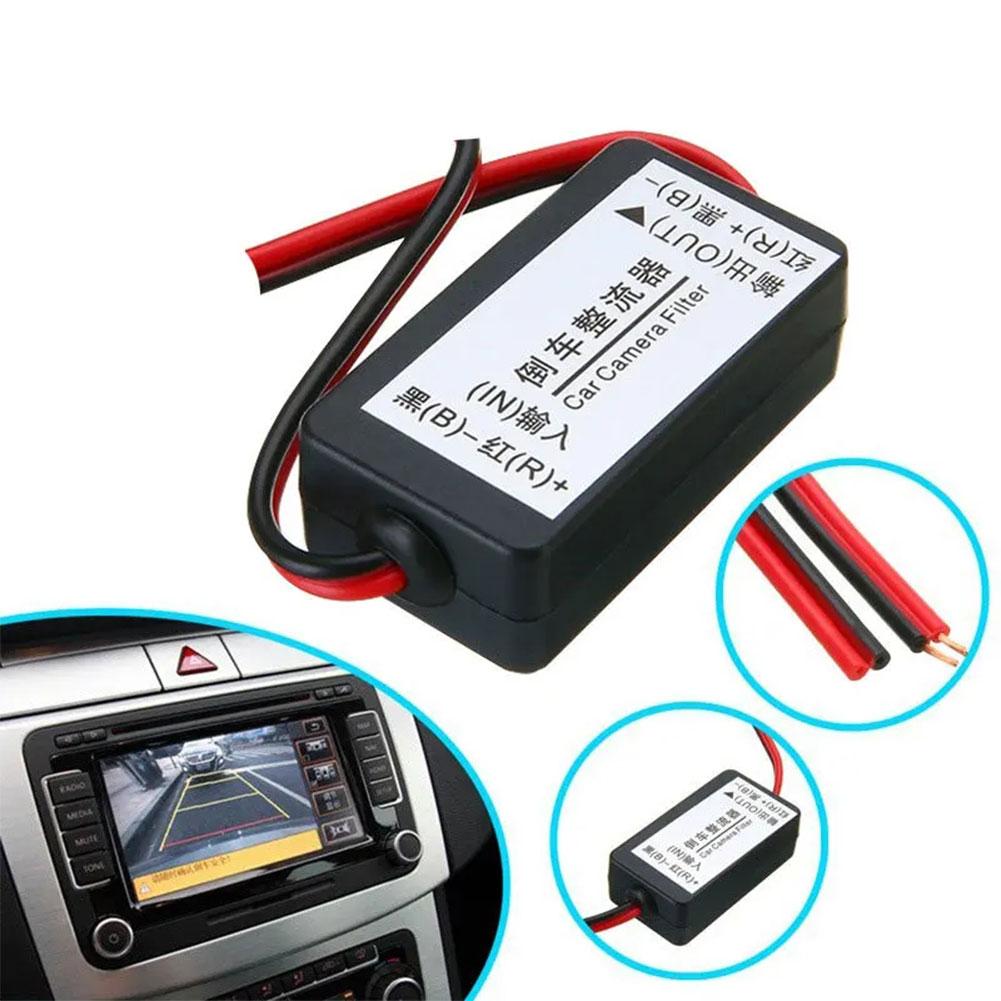 DC Capacitor Power 12V Relay Filter Rectifier Auto Car Eliminate Interference Car Cam Connector For Car Rear View Backup Ca Q2C6 smile