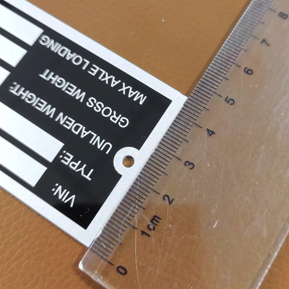 Blank 2025 or Engraved Aluminum Trailer Vehicle ID Plant VIN new Chassis Plates Car Motorbike Caravan RV Parts Camper Accessories