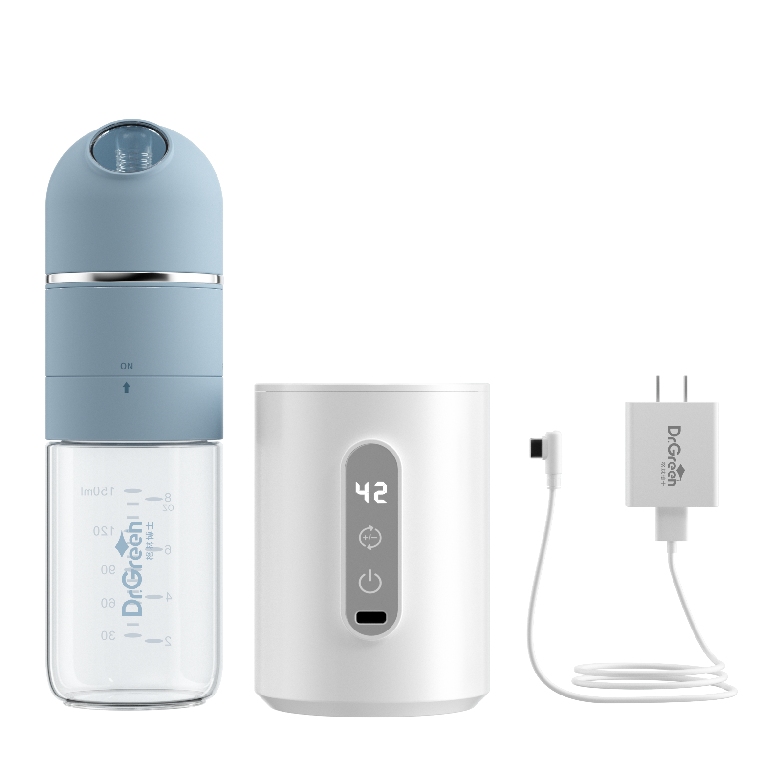 Newborn Baby Insulated Bottle Glass and Ppsu Feeding Wide-caliber 4S Fast Flushing Anti-colic Night Milk Cute Water Thermostat