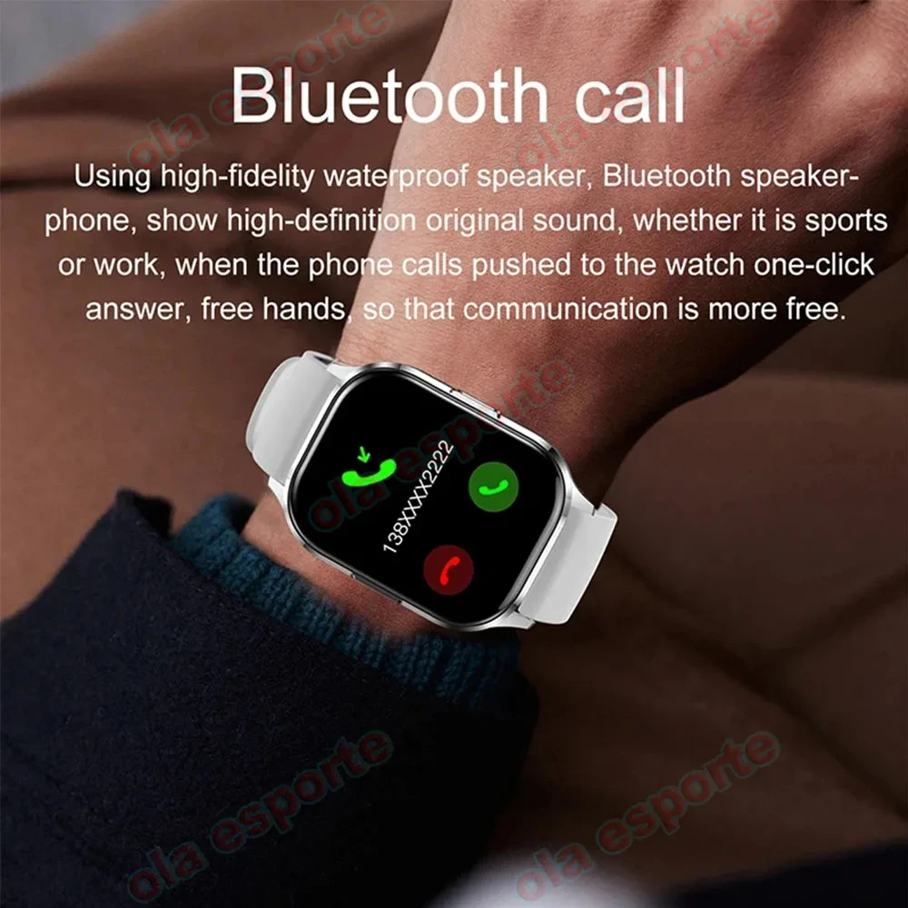 New Smartwatch Men Women Bluetooth Call Always Show Time Heart Rate GPS Tracker Smartwatch For IOS Android PK Hello Watch 3 Plus