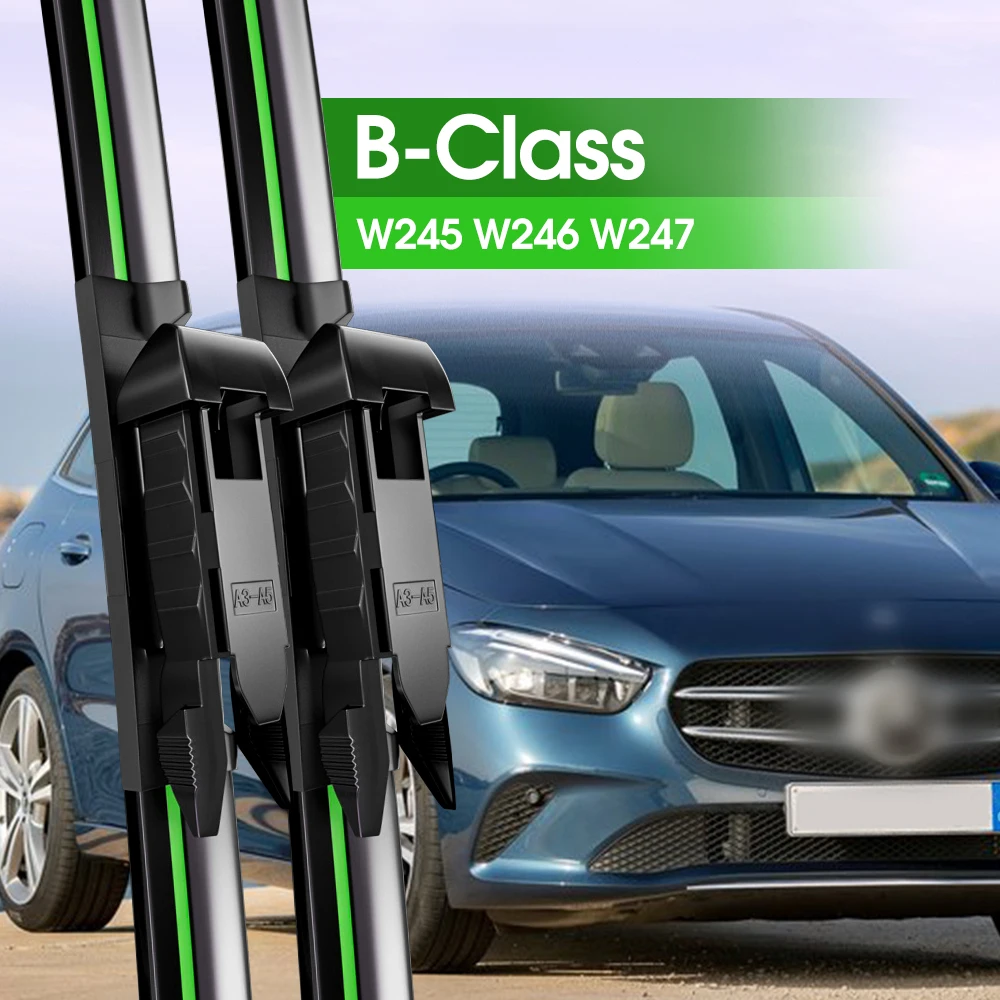 2pcs Front Windshield Wiper Blades For Mercedes Benz B Class W245 W246 W247 2005-2023 2010 2006 Windscreen Window Accessories