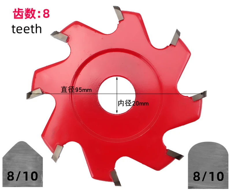 90 Degree Aluminum Plate U /V Shaped 95mm Circular Saw Blade Round Cutter Disc Universal Woodworking Slotting Tool