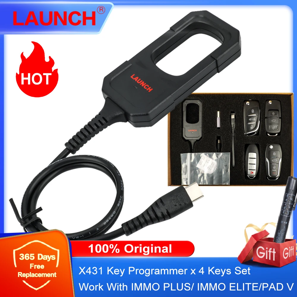 New Arrival LAUNCH X431 Key Programmer x 4 Keys Set IMMO Programming Tools Work With X431 PAD V/ IMMO ELITE/IMMO PLUS /PROG 3