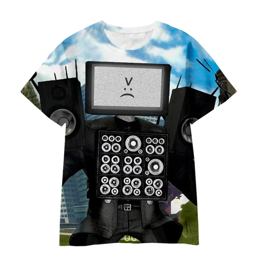 2023 New Summer Hot Game Skibidi Toilet Tshirt Kids 3D Printed T-Shirt for Boys Speakerman Clothes Teen Girls Casual Streetwear