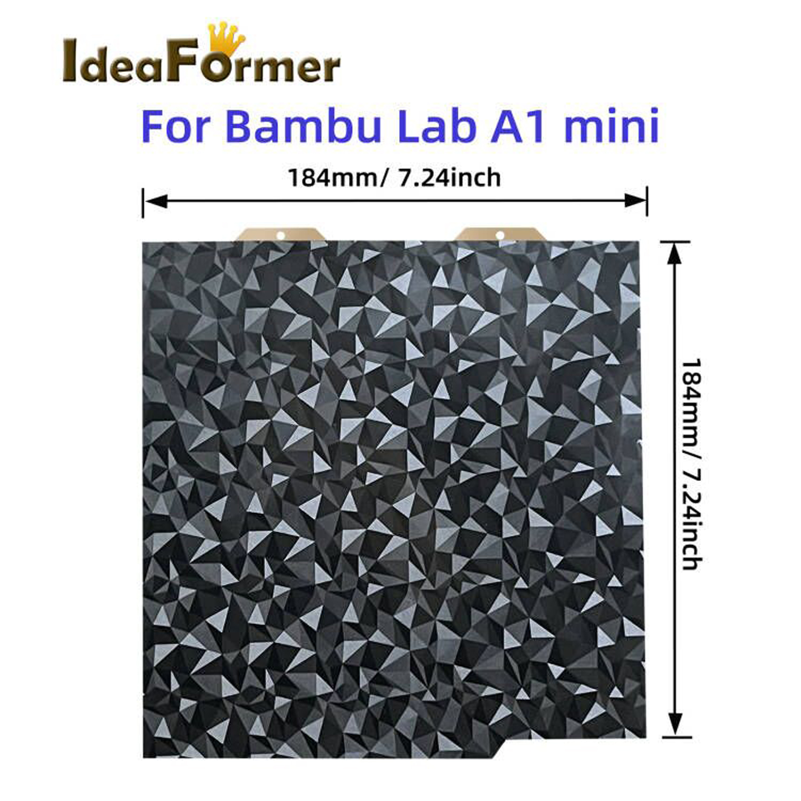 For Bambu Lab A1 Mini Build Plate Double Sided H1H PEY PEO new 2025 PET PEF Bed Spring Steel Sheet Pei Sheet 184x184 for Bambulab A1 Mini